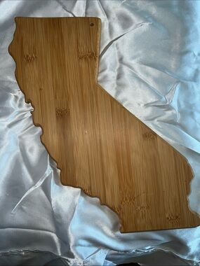 Totally Bamboo California-Shaped Bamboo Cutting/Serving Board - Natural Wood